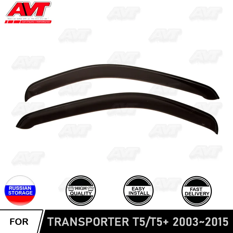 

Window deflectors for Volksawgen Transporter T5 2003~2015 car styling wind deflector guard auto vent visor rain guards cover