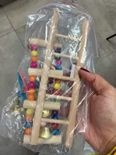 Parrot Toy Swing-Rope Hanging-Ornaments Bird Chew Chew-Toy Wood Plastic Climb Funny Biting