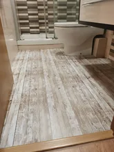 Waterproof Wallpaper Stick Cabinet Self-Adhesive Vintage Wood Home-Decoration Removable