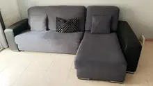 Claroom-funda elástica de felpa para sofá, cubierta de terciopelo sólida en forma de L, para sala de estar, XX01 #