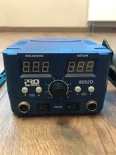 Estación de soldadura SMD de 800W, pistola de aire caliente eléctrica de calor rápido 2 en 1, soldador eléctrico de BGA refundido con pantalla Led