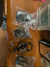 Llavero con anilla de Metal extensible, 1 Uds., Clip para cinturón, funda para tarjeta de identificación