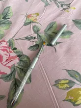 PinPai-pincel para manicura con diamantes de imitación, mango de Metal con diamante, pintura de uñas acrílicas, Gel UV