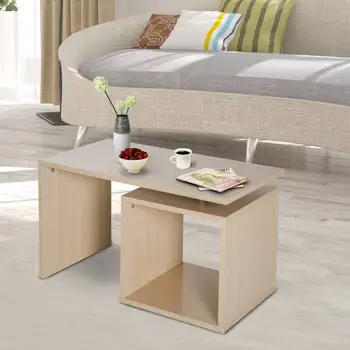 

Coffee table Coffee Table with Open Compartment Rotating 77x40x44cm