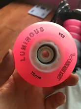 Ruedas luminosas para Patines SEBA HV High HL FSK Slalom, ruedas de patinaje LED, neumáticos para Patines de chico de 62, 64, 68, 70, 72, 76 y 80mm, 8 Uds.