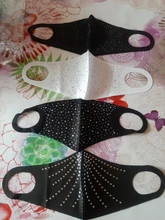 4pc brillo ostentoso diamantes cara MaskReusable boca lentejuela brillante Anti Haze a prueba de polvo máscara de protección máscara mascarillas