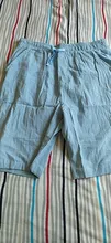 Pantalones cortos deportivos informales de algodón y lino para hombre, cómodos, a la moda, para correr, novedad de verano