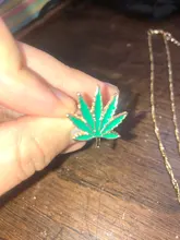 Anillo metálico de hoja de arce esmaltado para mujer, joyería de regalo para cumpleaños, tamaño 8