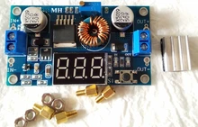 Convertidor de DC-DC ajustable, 5A, 75W, XL4015, módulo reductor ajustable, 4,0-38V a 1,25 V-36V, bricolaje, fuente de alimentación ajustable