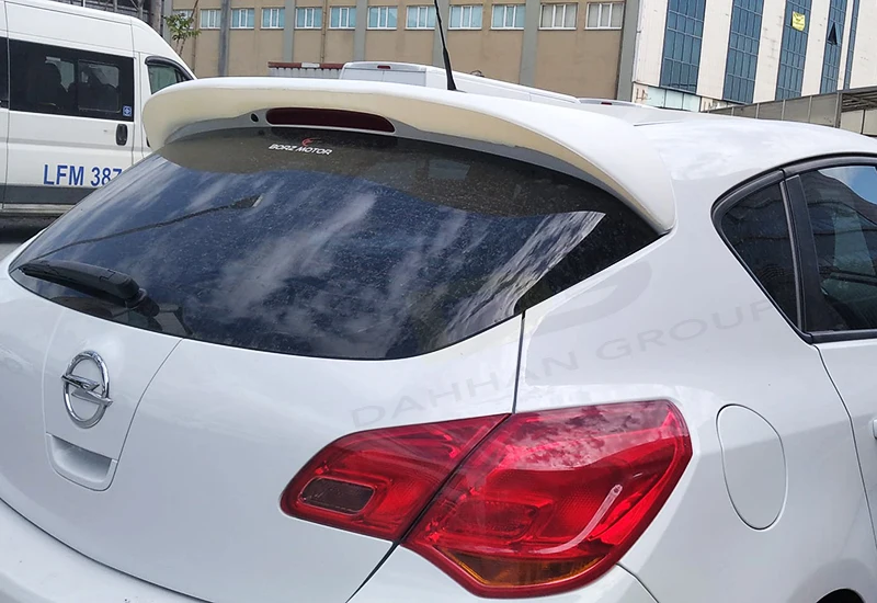 Opel Astra J HB 2009 - 2015 Rear Roof Spoiler High Quality ABS Plastic Raw  or Painted Astra Kit Rear Wing