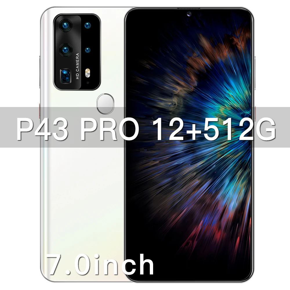 Universal P43 Pro 5G LET Cellphones 7inch Screen