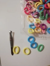 Cinta para el pelo pequeña para niña, diademas infantiles de colores, elásticas, de nailon, accesorios para el cabello, 50/100 Uds.