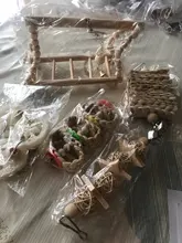 Bird-Toys Accessories Perch-Stand Cockatiel Budgie Parkiet Vogelspeelgoed 7pcs Jouet