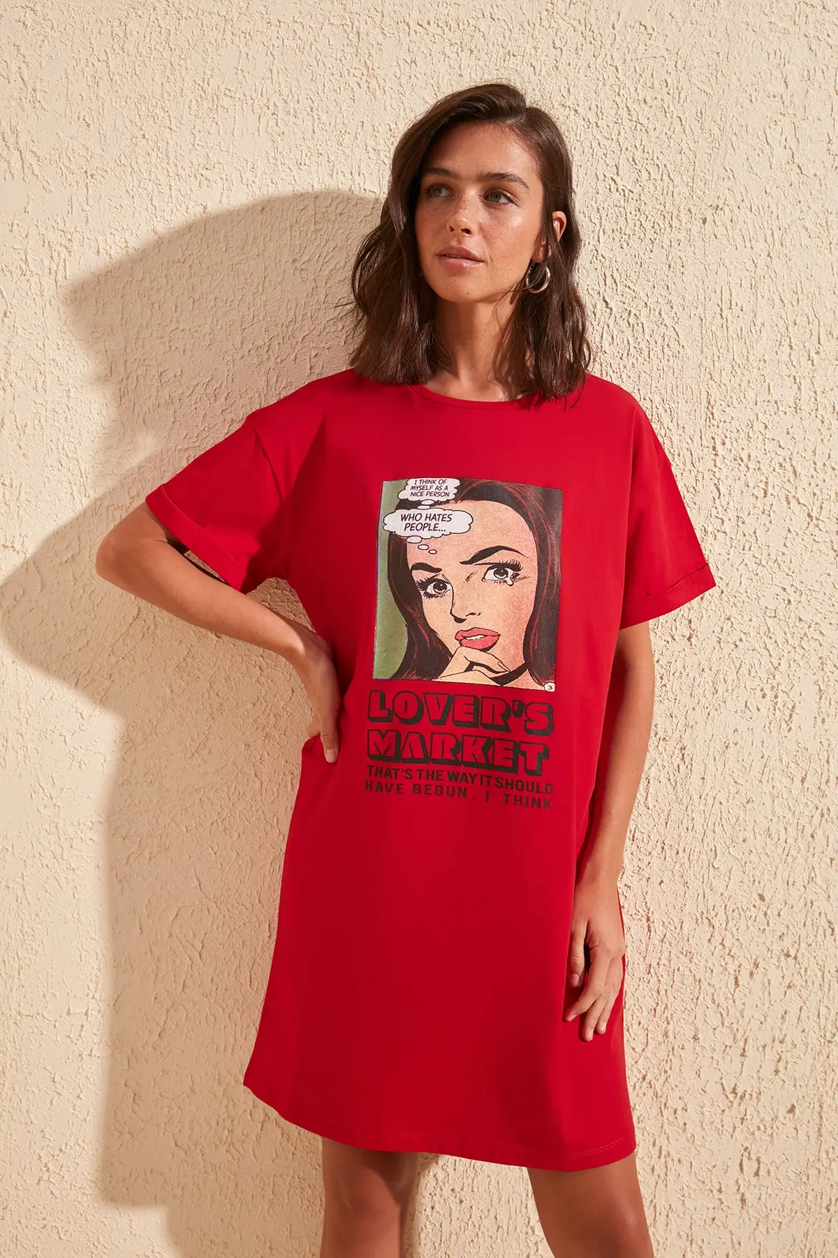 

Trendyol Printed Knitted Dress TWOSS20EL1753