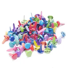 100 шт. мини Брадс Смешанная Пастель Круглый штифтики для Скрапбукинг ремесла из крокодиловой кожи с тиснением "сделай сам" 12x8mm 100 шт. мини Брадс Смешанная Пастель Круглый штифтики для Скрапбукинг ремесла из крокодиловой кожи с тиснением "сделай сам" 12x8mm