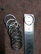 LLavero de acero inoxidable con agujeros para mujer, lote de 10 unidades, 20/23/25/28/30/33/35mm, partido redonda, regalo para hombre