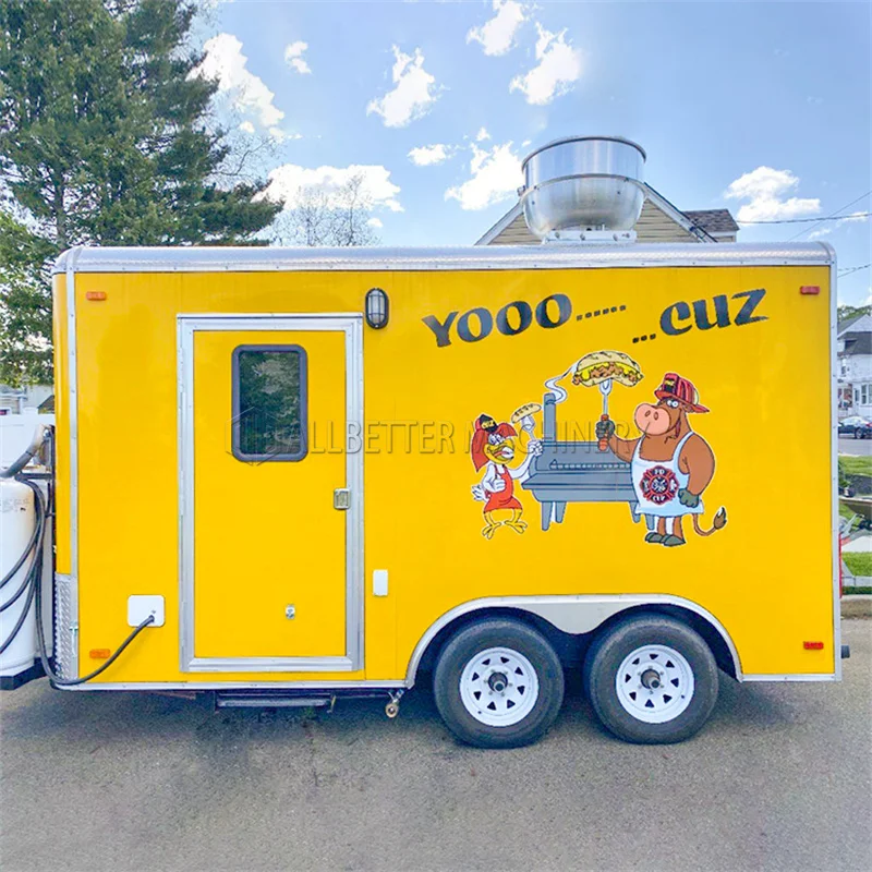 New Street Fast Food Trucks Mobile Food Trailer For Sale Break Fast Snack  Ice Cream Shop Customized Full Kitchen Equipments - Trailer - AliExpress