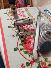 Frap Bathroom Mixer 40cm stainless steel long nose outlet brass shower faucet F2213