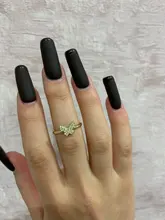 Cz-Ring Zircon Wedding-Jewelry Gift 14K Open-Design Adjustable Korean Real Gold Hollow
