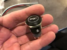 Luz LED de Metal resistente al agua, 19mm, botón de presión, arnés de cables, montaje de baño, interruptor a prueba de agua