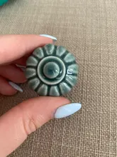 Tirador de cajón de armario de cerámica de color especial, tirador de mueble, perilla, tiradores de armario europeo, 1 ud.