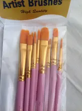 Juego de 6/10 Uds. De pinceles para pintar acuarela, pluma de pintura Gouache, mango de madera de nailon, juego de pinceles de pintura, suministros de arte para dibujar