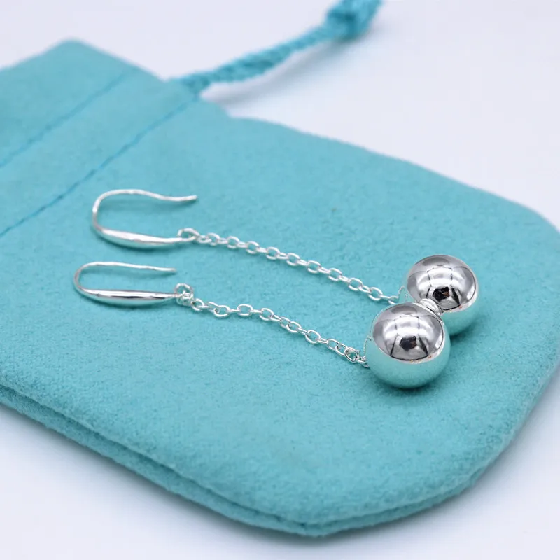 Серьги из серебра 925 пробы, женские свисающие серьги, новинка, хорошее ювелирное изделие с логотипом, Европейский стиль, подарок на праздник