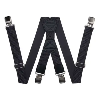 

Suspenders for large size trousers (4 cm, 4 clips, gray) 55121