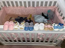 Zapatos de bebé para recién nacidos, mocasines de cuero PU con lentejuelas, primeros pasos, 0 a 18M, Otoño, 2020