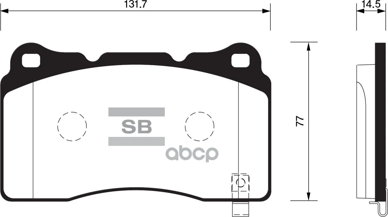 Колодки Тормозные Mitsubishi Lancer Evo/Subaru Impreza/Opel Insignia Передние Sangsin Brake Sp2119 Sangsin brake арт. SP2119