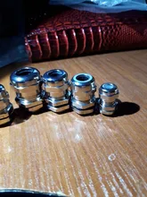 Cable impermeable glándula IP68 chapados en níquel latón 1/4 3/8 1/2 3/4 1 BSPP/NPT Macho tamaño 30 para 3-6,5mm 4-8mm Cable