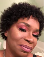 Corte Pixie-Peluca de cabello humano Afro rizado, hecha a máquina, corta, brasileña, Remy