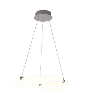 

Ceiling lamp chrome and white INFINITY LINE LED