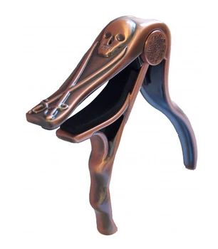 

A007h/PB kapanaster for acoustic guitar, skull, bronze, Alice