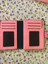Female Wallet Short Card-Holder Zipper Black Purple Portefeuille Hasp Women Gray Brown
