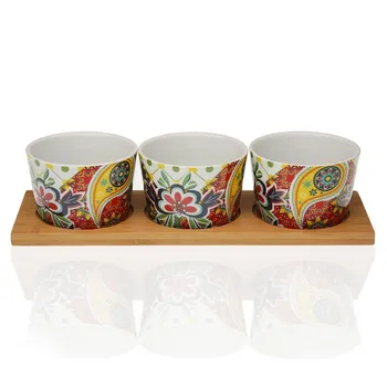 

Appetizer Set Giardino Bamboo Porcelain (3 Pieces)