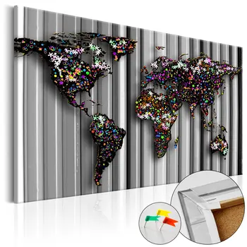 

Pictures of Cork-Graphite World [Cork Map] - 60x40 cm