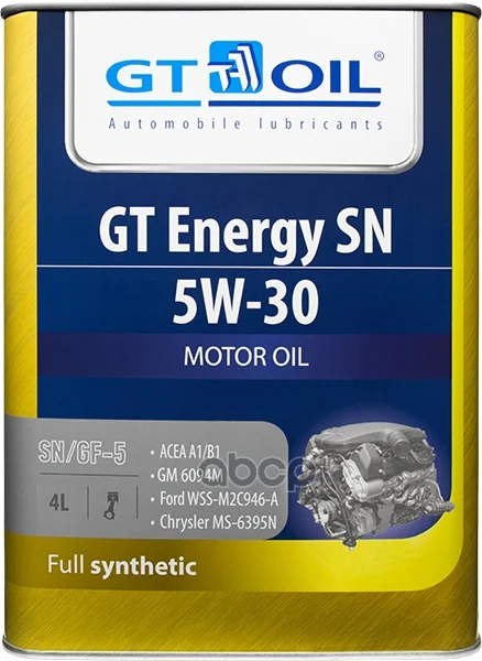 GT OIL Масло Моторное Синт. Gt Energy Sn 5w-30, 4л 8809059407257