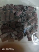 100/50pc lijado de bandas de manicura máquina 180/120/80 Grit uña taladro broca de pulido archivos pedicura herramienta BEND261