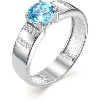 

Alcor ring with cubic zirconia and Topaz of silver
