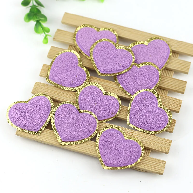 2022 New 3D Colorful Castle Bow Chenille Embroidered Patches Iron on Embroidery Sewing On Badges Children kids Clothing Stickers 