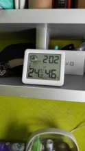 Termómetro multifunción higrómetro, Monitor electrónico automático de temperatura y humedad, reloj con pantalla LCD grande de 3,2 pulgadas