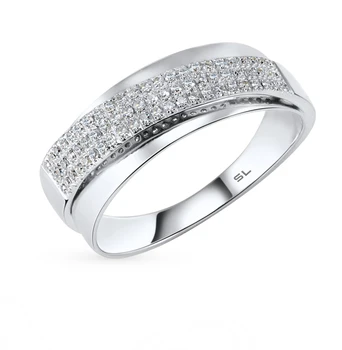 

Gold ring with diamonds sunlight sample 585