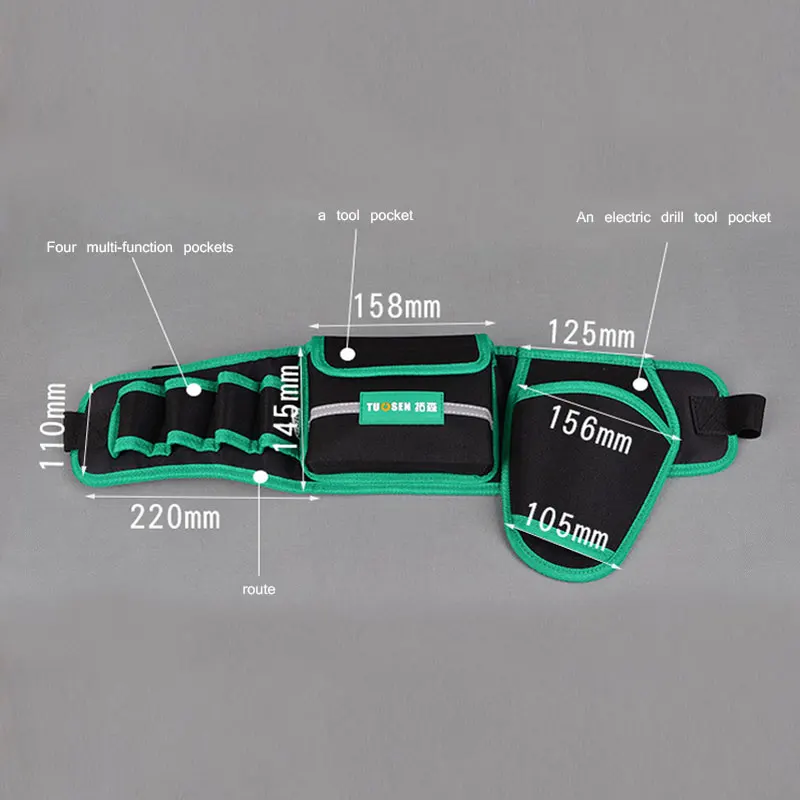Горячая многофункциональная водонепроницаемая сумка для инструментов отделочные рюкзаки комплект электрика обслуживание пояс поясные Инструменты