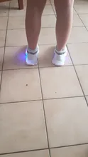 Zapatillas de deporte para niños y niñas, calcetines luminosos Led de malla con letras, deportivas para correr, calzado Infantil