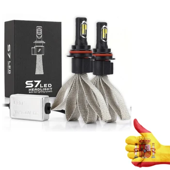 

2 pieces H1 LED headlight bulbs Kit S7 series 60W 6400LM 6000K LED conversion Kit headlights White, superbrillante co