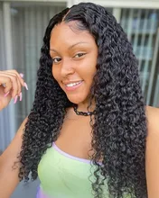 Wigirl-Peluca de encaje de 13x4 para mujeres negras, pelo largo brasileño con ondas profundas, 26, 28 y 30 pulgadas