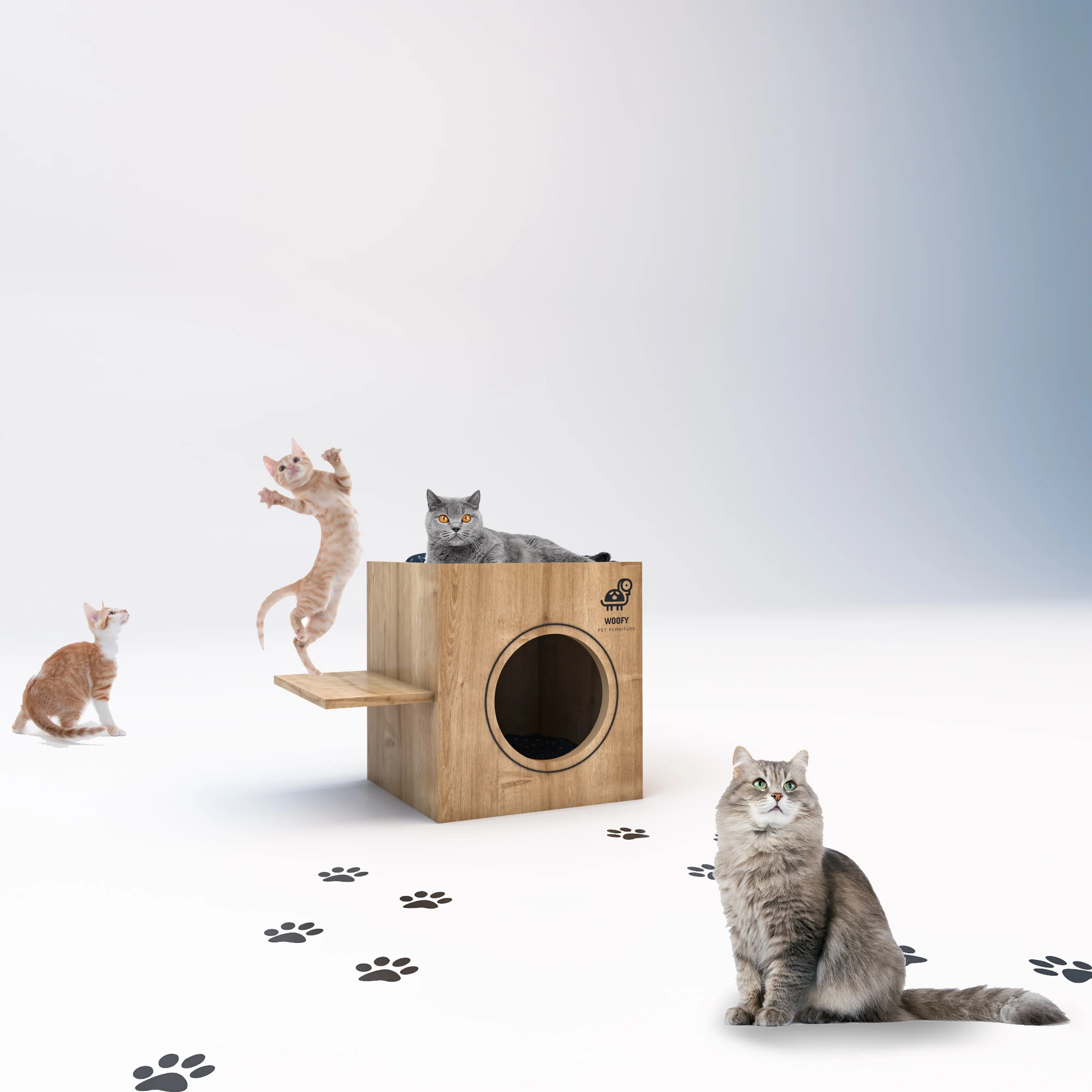 Кошка домик Catsy verlevi 16A Cat House Cat|Мебель и когтеточки| |