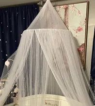 Mosquitera con estrellas gratis, carpa colgante para cama de bebé, dosel de cuna, cortinas de tul para dormitorio, casa de juegos, tienda para habitación de niños