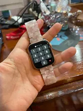 Correa de resina para Apple Watch, banda de 44mm y 40mm para iwatch Series 5 4 3 2 1, banda de 42mm y 38mm, hebilla de Metal, accesorios de pulsera